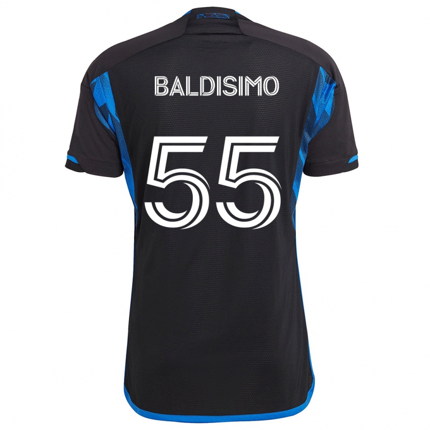 Kinder Michael Baldisimo #55 Blau Schwarz Heimtrikot Trikot 2024/25 T-Shirt