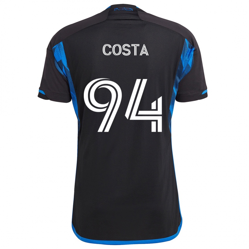 Kinder Vítor Costa #94 Blau Schwarz Heimtrikot Trikot 2024/25 T-Shirt