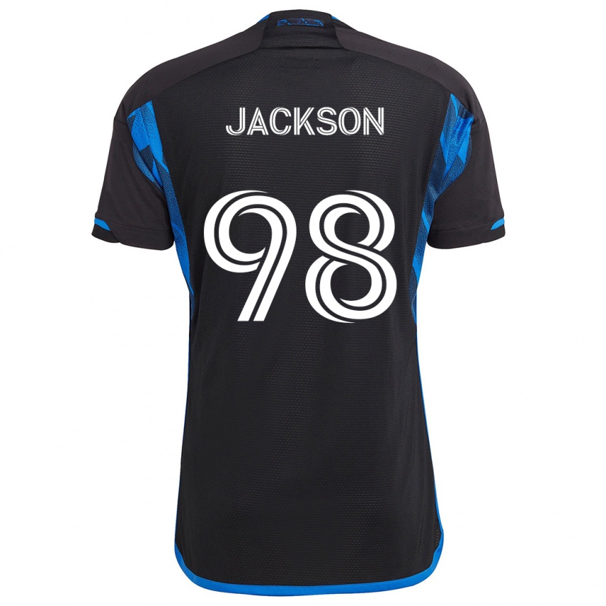 Kinder Jacob Jackson #98 Blau Schwarz Heimtrikot Trikot 2024/25 T-Shirt