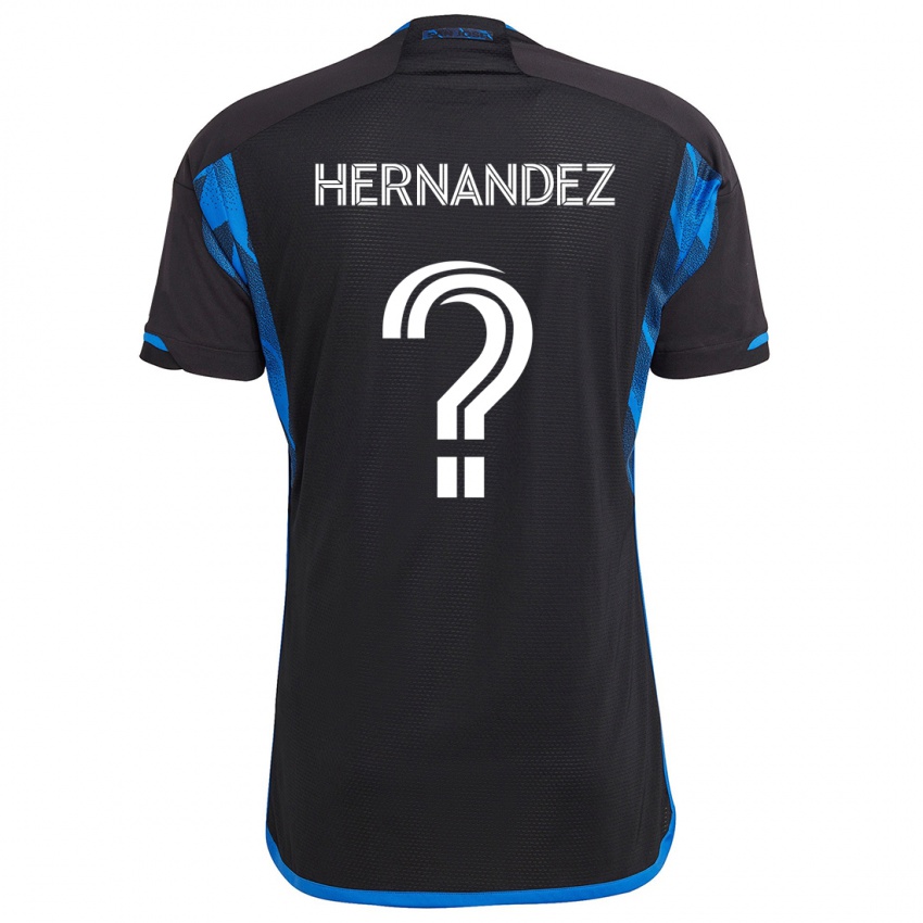 Kinder Oliver Hernandez #0 Blau Schwarz Heimtrikot Trikot 2024/25 T-Shirt