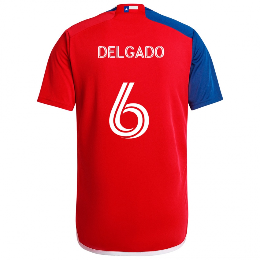 Kinder Patrickson Delgado #6 Blau Rot Heimtrikot Trikot 2024/25 T-Shirt