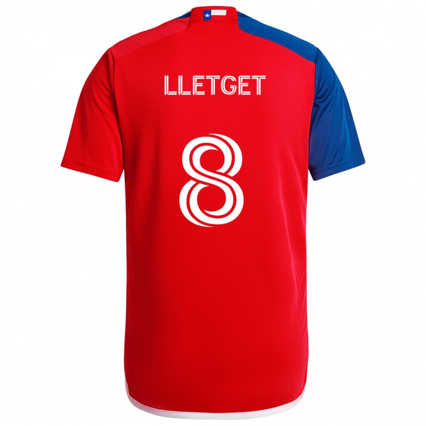 Kinder Sebastian Lletget #8 Blau Rot Heimtrikot Trikot 2024/25 T-Shirt