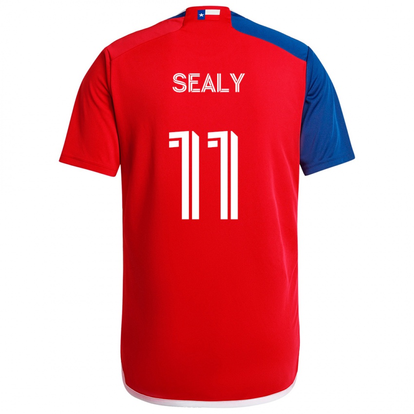 Kinder Dante Sealy #11 Blau Rot Heimtrikot Trikot 2024/25 T-Shirt