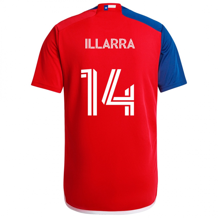 Kinder Asier Illarramendi #14 Blau Rot Heimtrikot Trikot 2024/25 T-Shirt