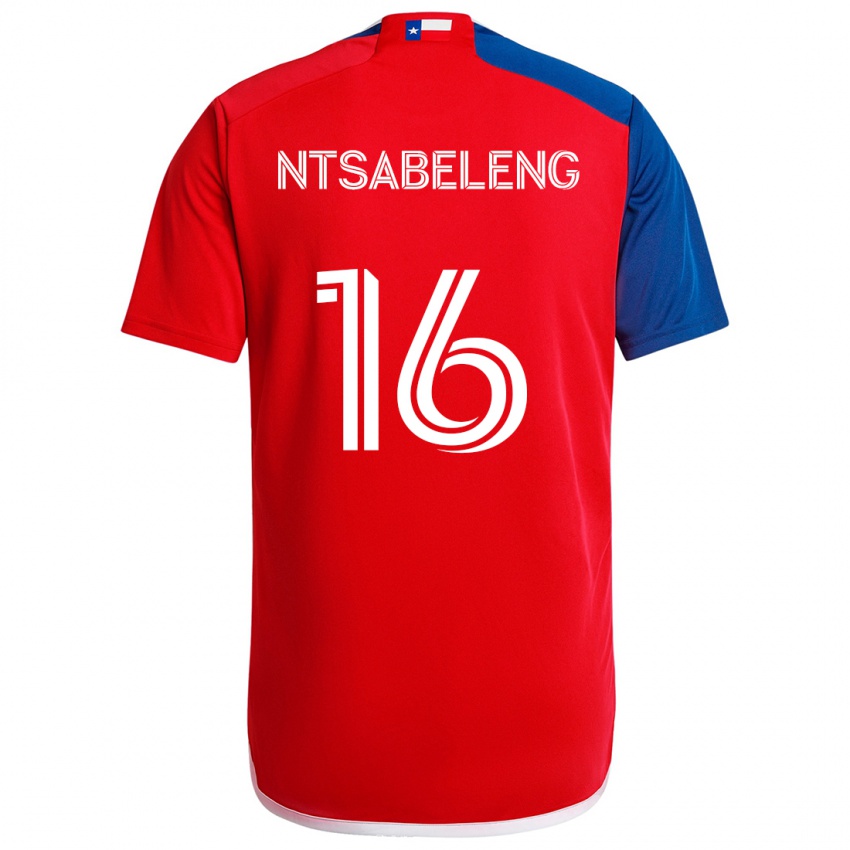 Kinder Tsiki Ntsabeleng #16 Blau Rot Heimtrikot Trikot 2024/25 T-Shirt