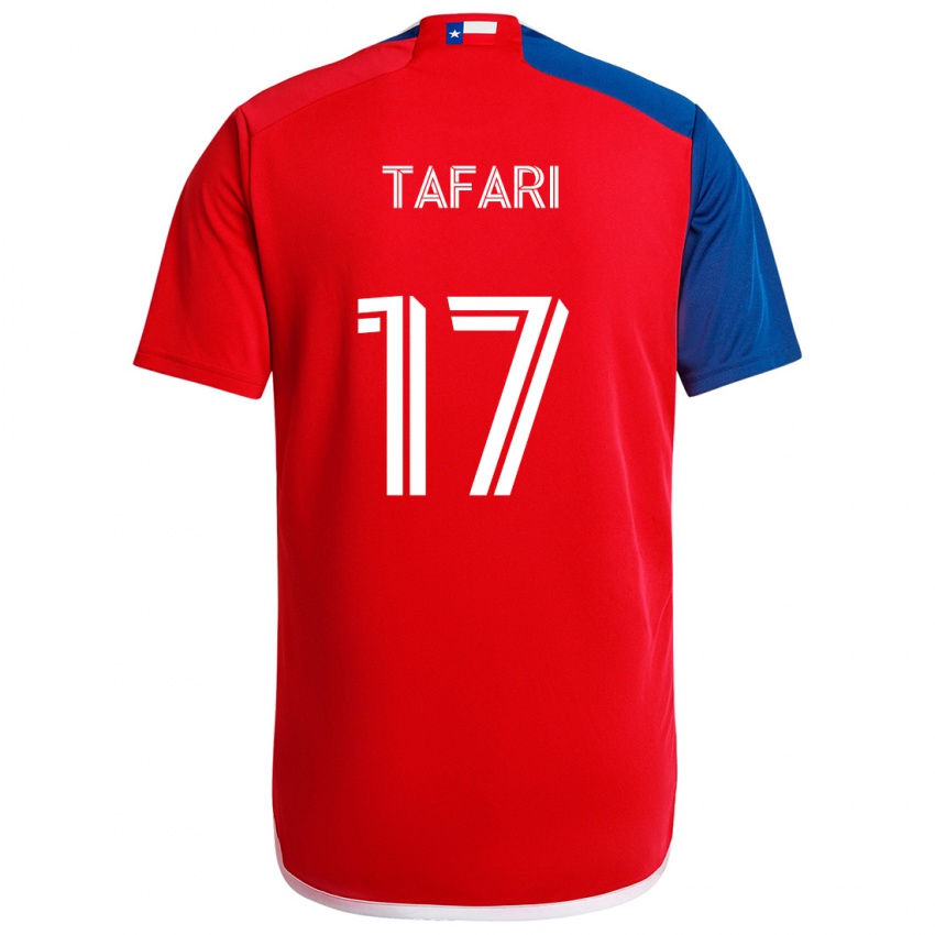 Kinder Nkosi Tafari #17 Blau Rot Heimtrikot Trikot 2024/25 T-Shirt