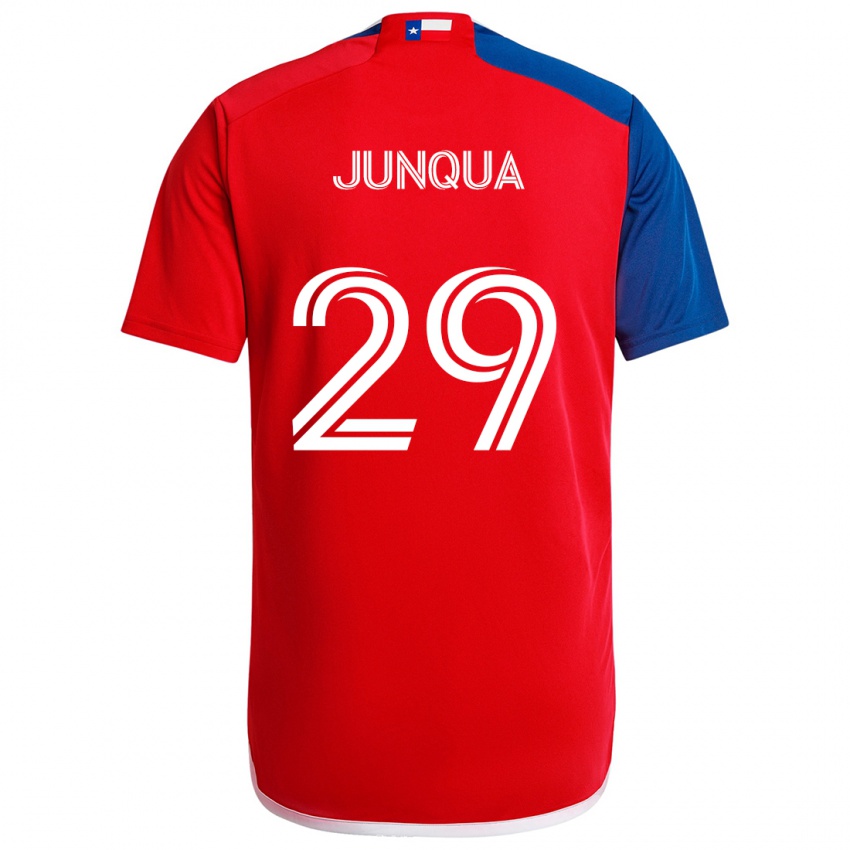 Kinder Sam Junqua #29 Blau Rot Heimtrikot Trikot 2024/25 T-Shirt