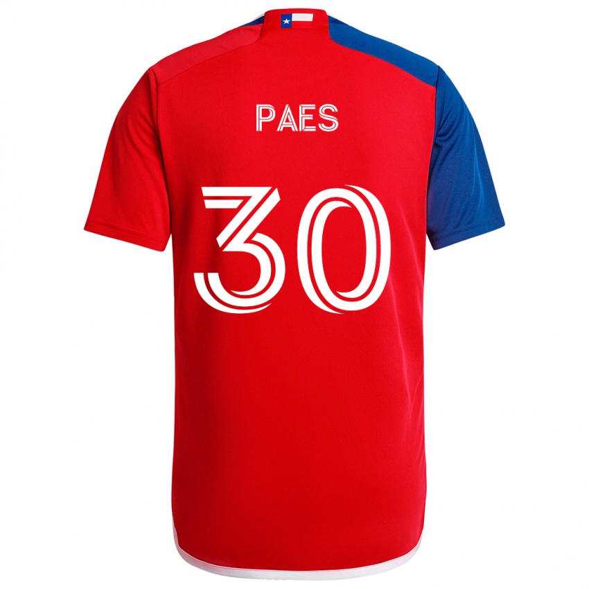 Kinder Maarten Paes #30 Blau Rot Heimtrikot Trikot 2024/25 T-Shirt