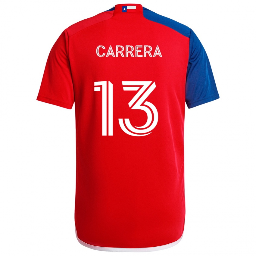 Kinder Antonio Carrera #13 Blau Rot Heimtrikot Trikot 2024/25 T-Shirt