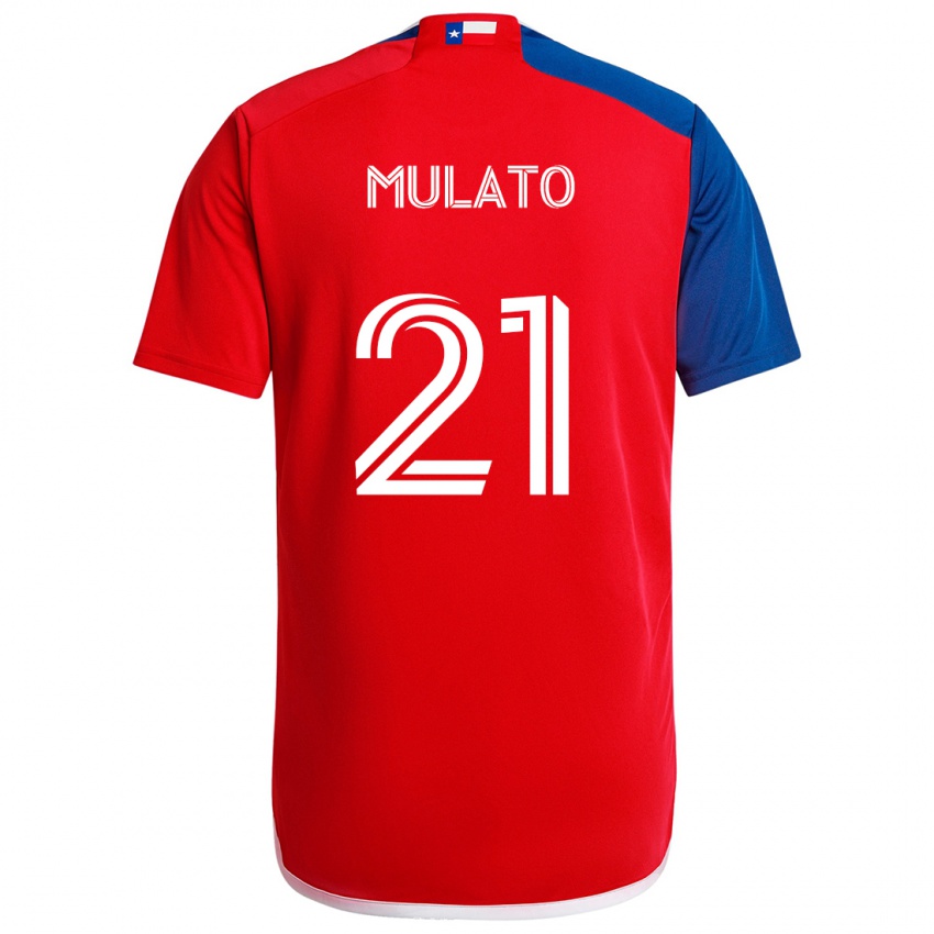 Kinder José Mulato #21 Blau Rot Heimtrikot Trikot 2024/25 T-Shirt