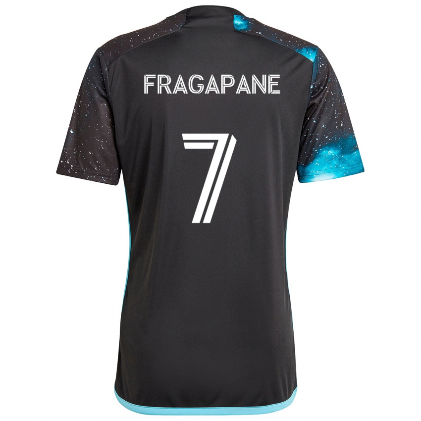 Kinder Franco Fragapane #7 Schwarz Blau Heimtrikot Trikot 2024/25 T-Shirt