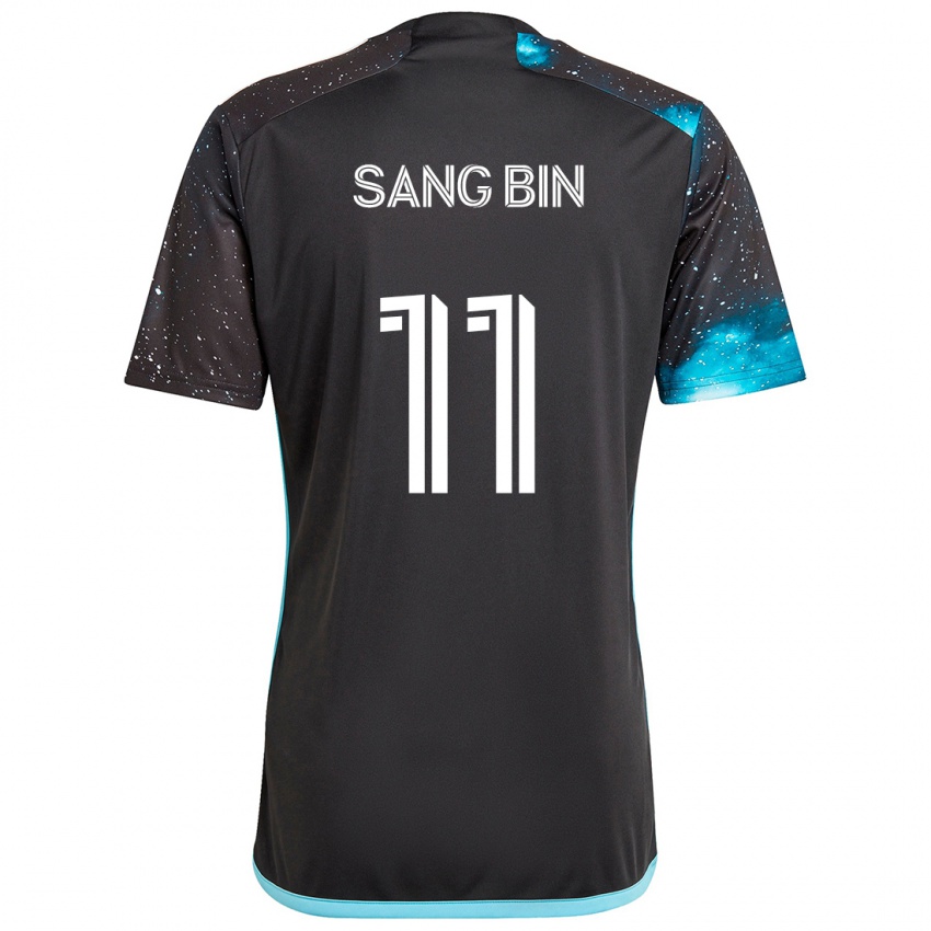 Kinder Sang-Bin Jeong #11 Schwarz Blau Heimtrikot Trikot 2024/25 T-Shirt