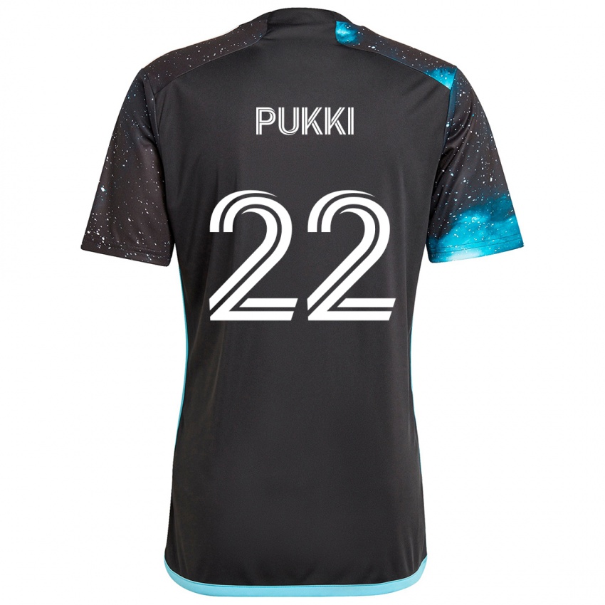 Kinder Teemu Pukki #22 Schwarz Blau Heimtrikot Trikot 2024/25 T-Shirt