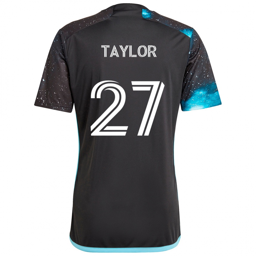 Kinder D.j. Taylor #27 Schwarz Blau Heimtrikot Trikot 2024/25 T-Shirt