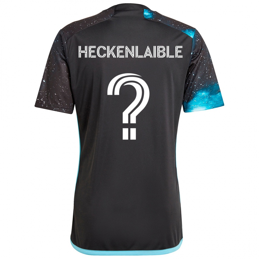 Kinder Andrew Heckenlaible #0 Schwarz Blau Heimtrikot Trikot 2024/25 T-Shirt