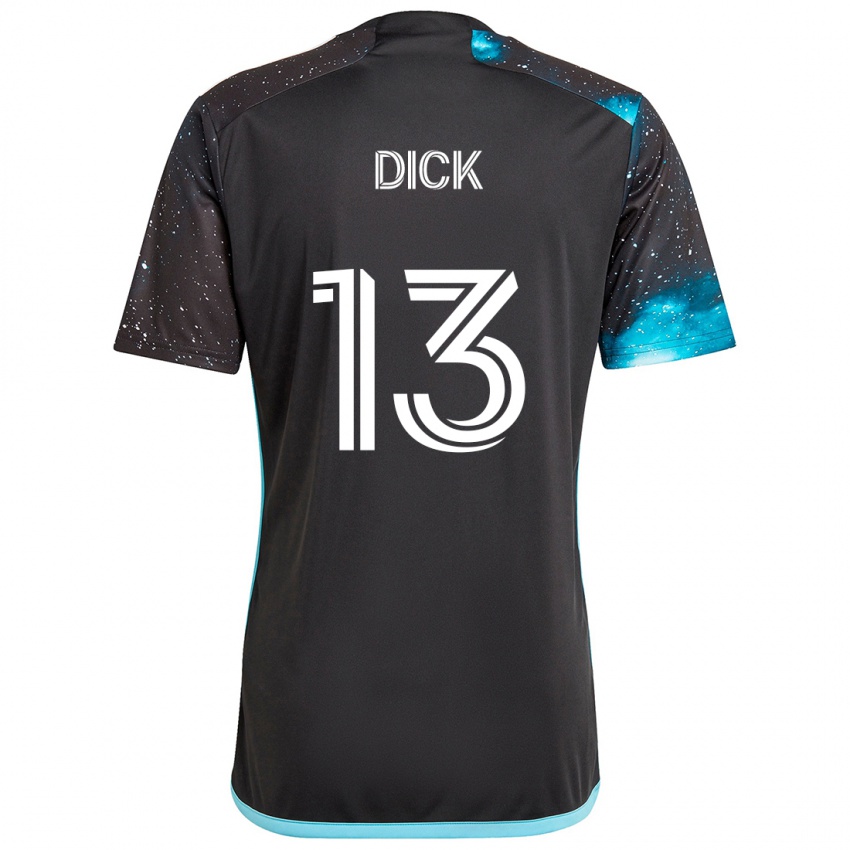 Kinder Eric Dick #13 Schwarz Blau Heimtrikot Trikot 2024/25 T-Shirt