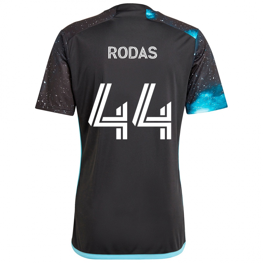 Kinder Geremy Rodas #44 Schwarz Blau Heimtrikot Trikot 2024/25 T-Shirt