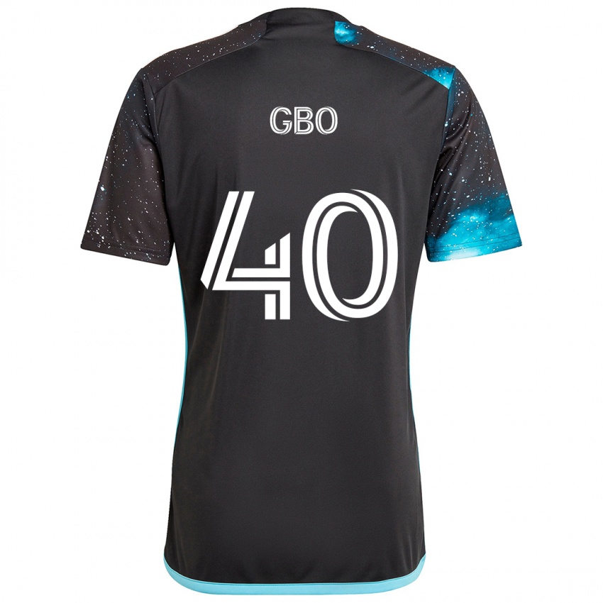 Kinder Cedrik Gbo #40 Schwarz Blau Heimtrikot Trikot 2024/25 T-Shirt