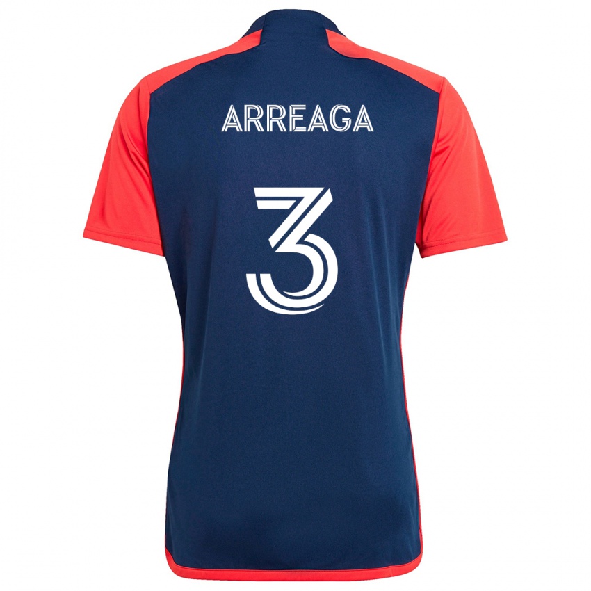 Kinder Xavier Arreaga #3 Blau Rot Heimtrikot Trikot 2024/25 T-Shirt