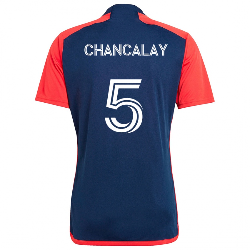 Kinder Tomás Chancalay #5 Blau Rot Heimtrikot Trikot 2024/25 T-Shirt