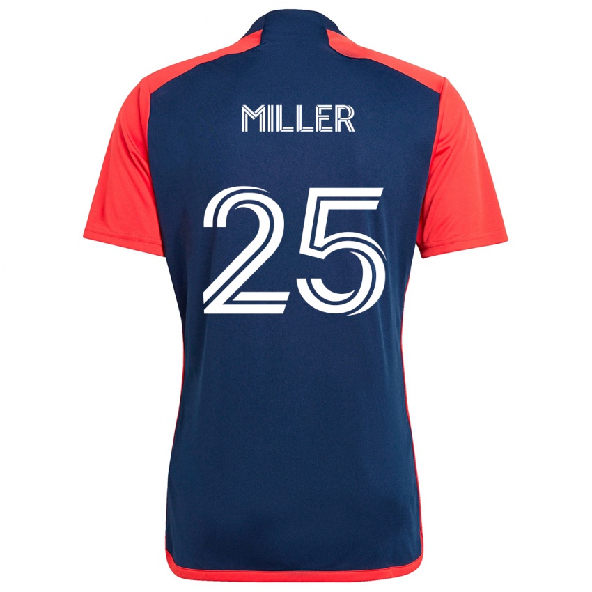 Kinder Peyton Miller #25 Blau Rot Heimtrikot Trikot 2024/25 T-Shirt