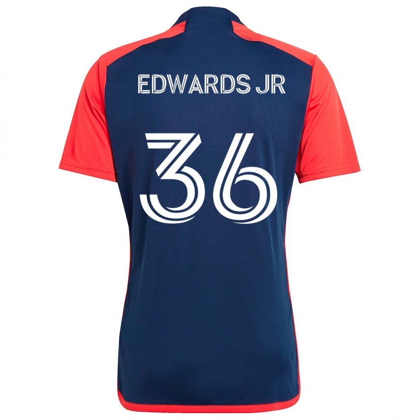 Kinder Earl Edwards Jr. #36 Blau Rot Heimtrikot Trikot 2024/25 T-Shirt