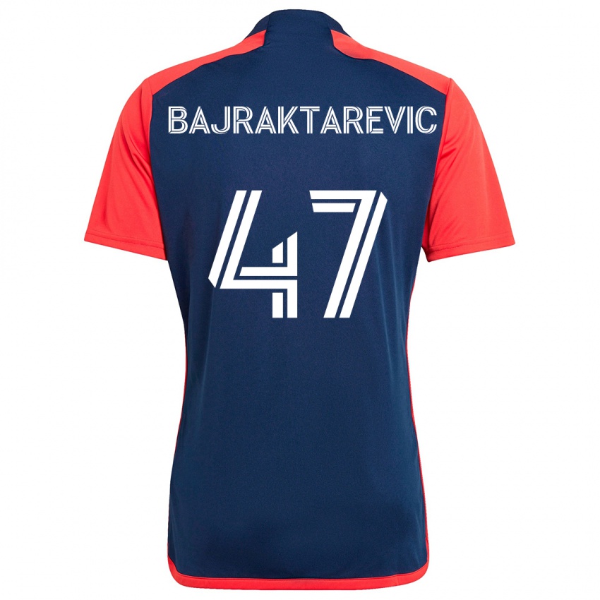 Kinder Esmir Bajraktarevic #47 Blau Rot Heimtrikot Trikot 2024/25 T-Shirt