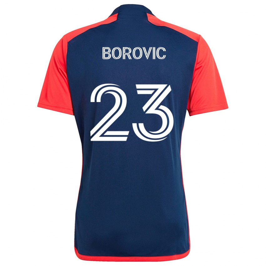 Kinder Luka Borovic #23 Blau Rot Heimtrikot Trikot 2024/25 T-Shirt