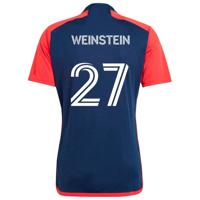 Kinder Max Weinstein #27 Blau Rot Heimtrikot Trikot 2024/25 T-Shirt