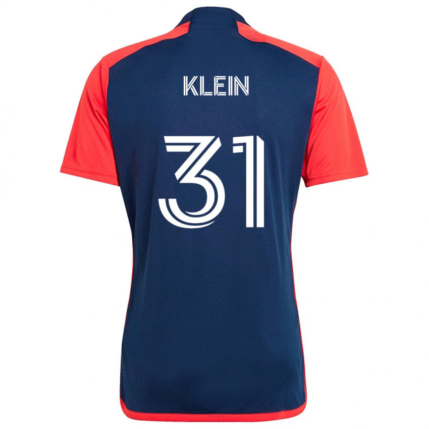 Kinder Eric Klein #31 Blau Rot Heimtrikot Trikot 2024/25 T-Shirt