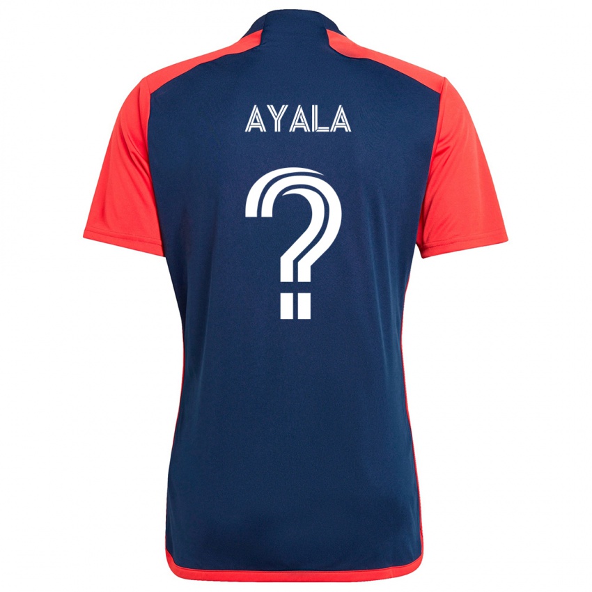 Kinder Paolo Ayala #0 Blau Rot Heimtrikot Trikot 2024/25 T-Shirt