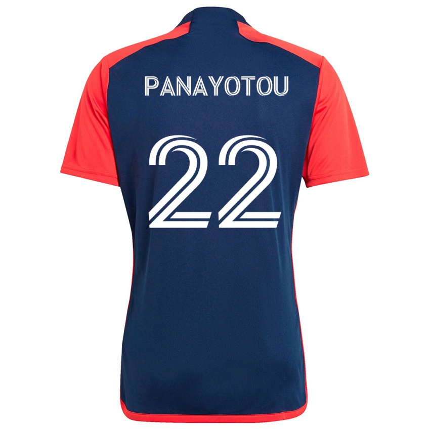 Kinder Jack Panayotou #22 Blau Rot Heimtrikot Trikot 2024/25 T-Shirt