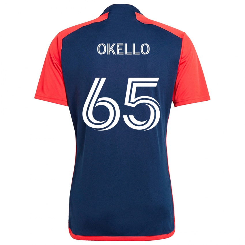 Kinder Noble Okello #65 Blau Rot Heimtrikot Trikot 2024/25 T-Shirt