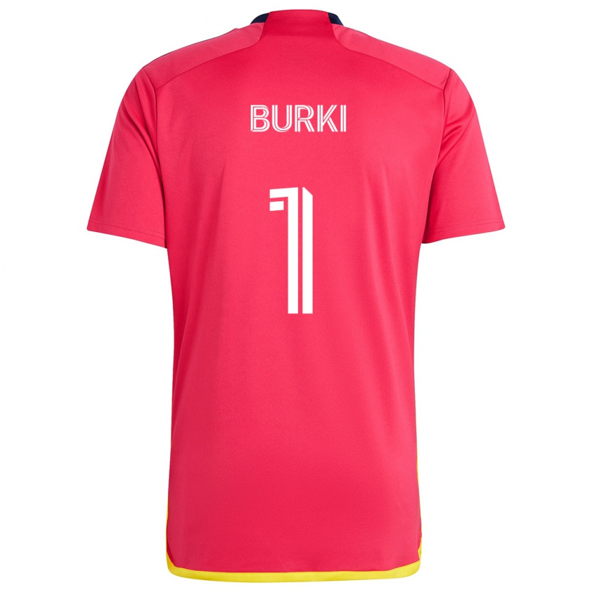 Kinder Roman Bürki #1 Rot Blau Heimtrikot Trikot 2024/25 T-Shirt