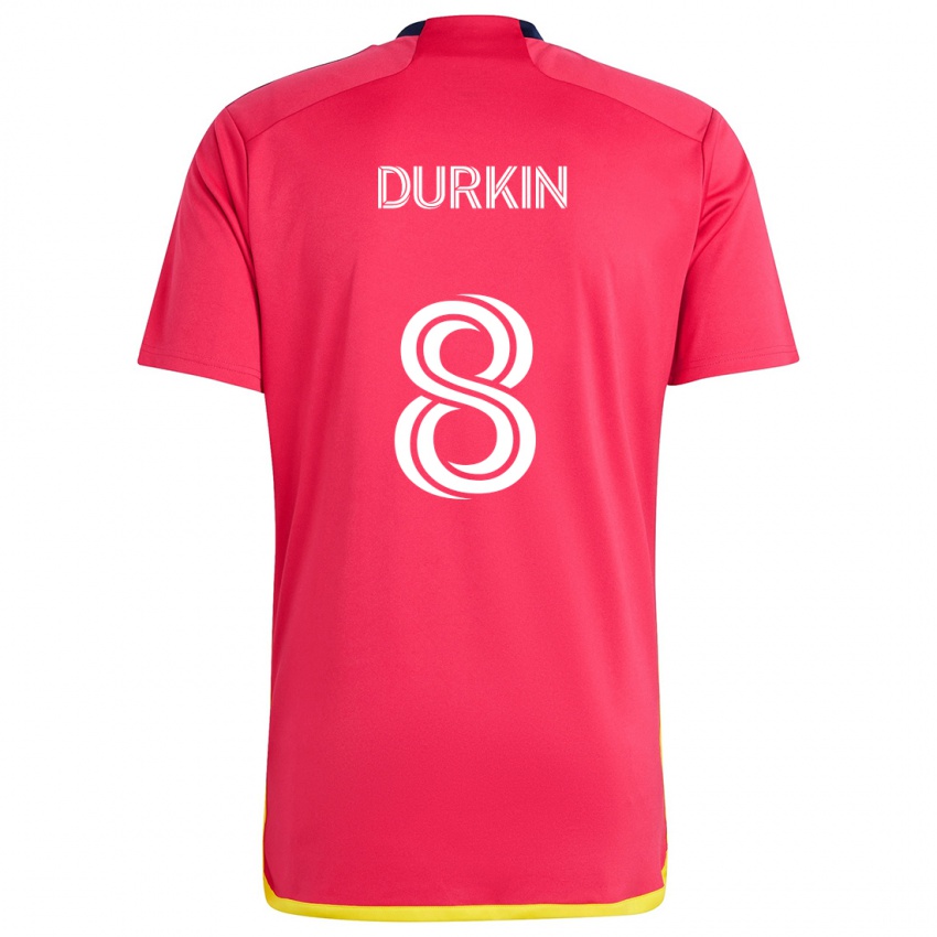 Kinder Chris Durkin #8 Rot Blau Heimtrikot Trikot 2024/25 T-Shirt