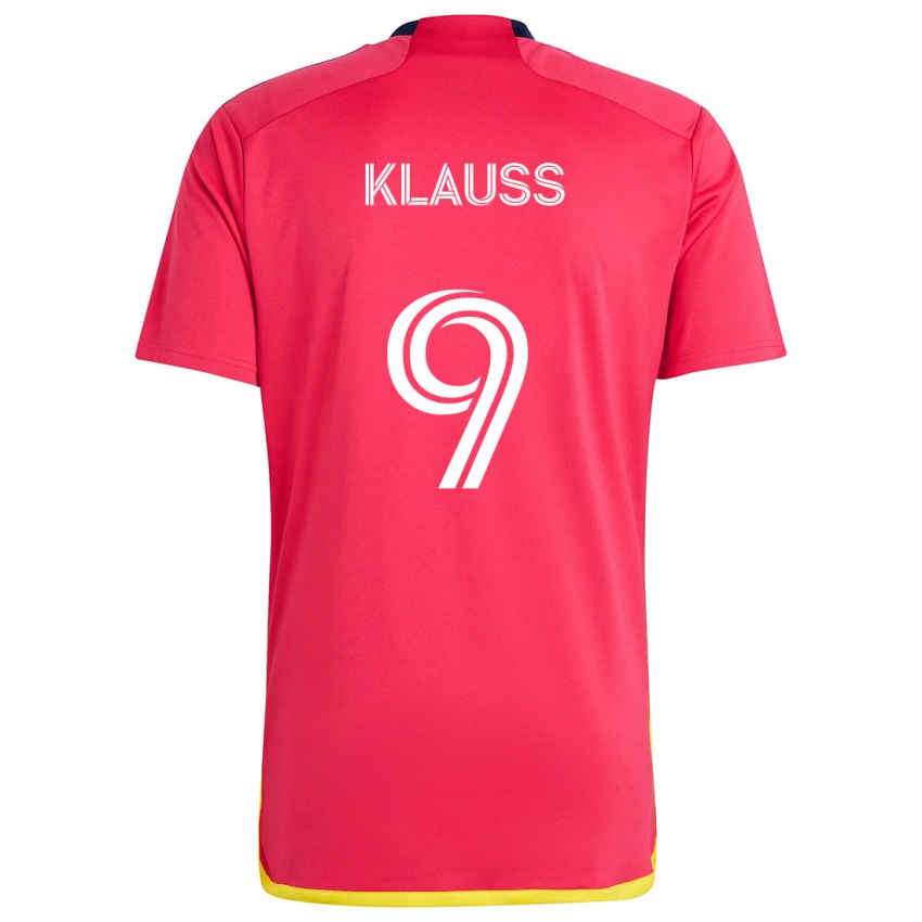 Kinder João Klauss #9 Rot Blau Heimtrikot Trikot 2024/25 T-Shirt