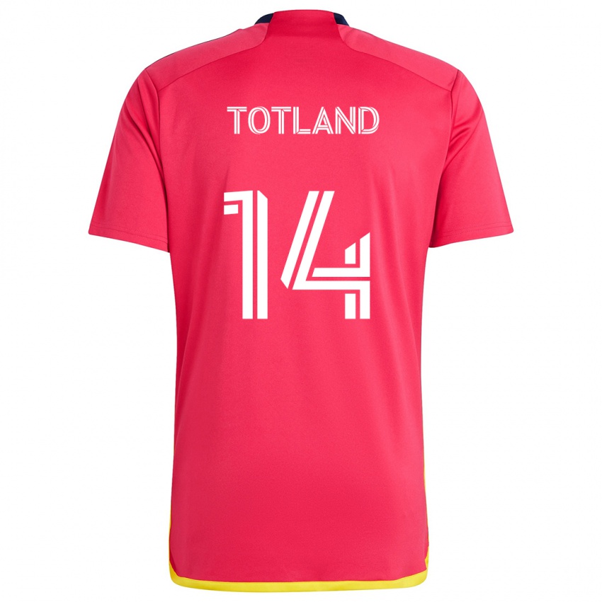 Kinder Tomas Totland #14 Rot Blau Heimtrikot Trikot 2024/25 T-Shirt