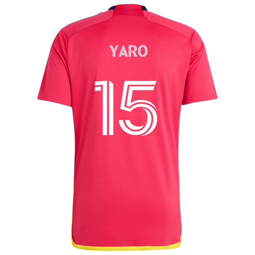 Kinder Joshua Yaro #15 Rot Blau Heimtrikot Trikot 2024/25 T-Shirt