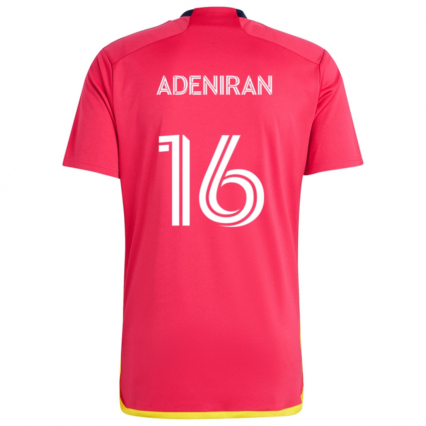 Kinder Samuel Adeniran #16 Rot Blau Heimtrikot Trikot 2024/25 T-Shirt