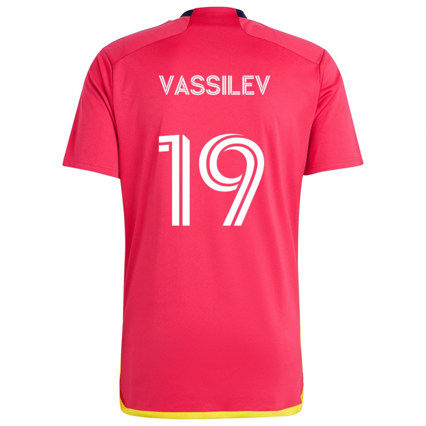 Kinder Indiana Vassilev #19 Rot Blau Heimtrikot Trikot 2024/25 T-Shirt