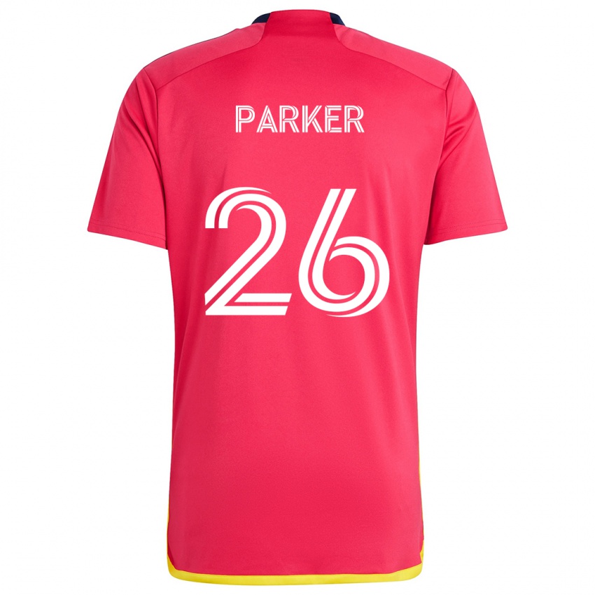 Kinder Tim Parker #26 Rot Blau Heimtrikot Trikot 2024/25 T-Shirt