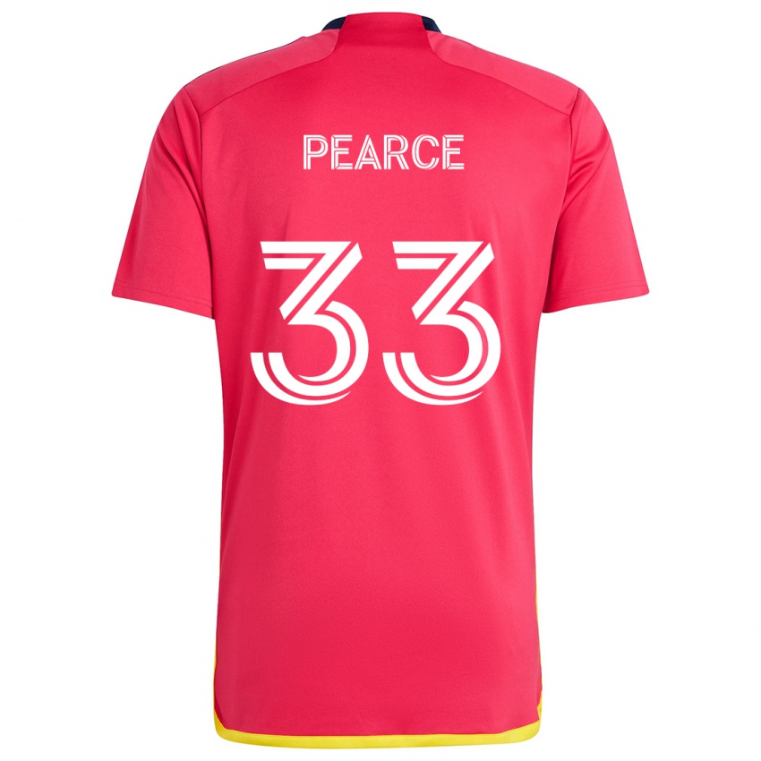 Kinder Tyson Pearce #33 Rot Blau Heimtrikot Trikot 2024/25 T-Shirt