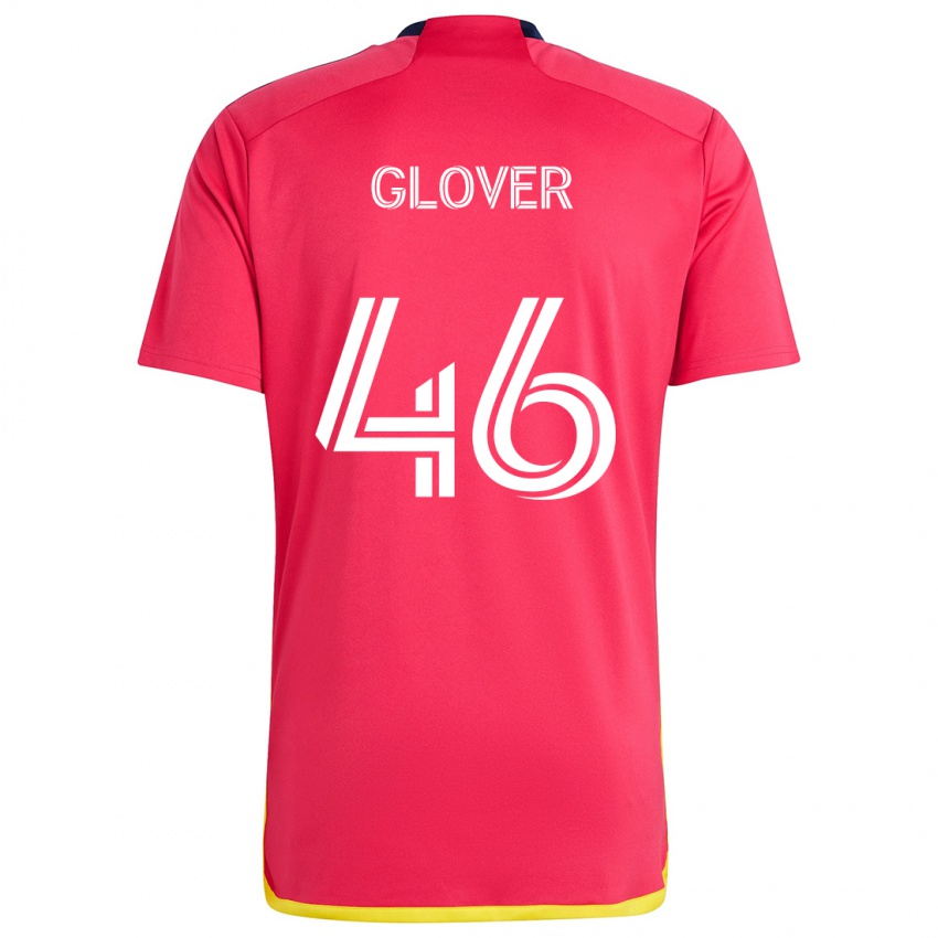 Kinder Caden Glover #46 Rot Blau Heimtrikot Trikot 2024/25 T-Shirt