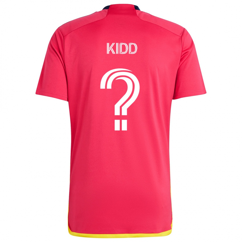 Kinder Matteo Kidd #0 Rot Blau Heimtrikot Trikot 2024/25 T-Shirt