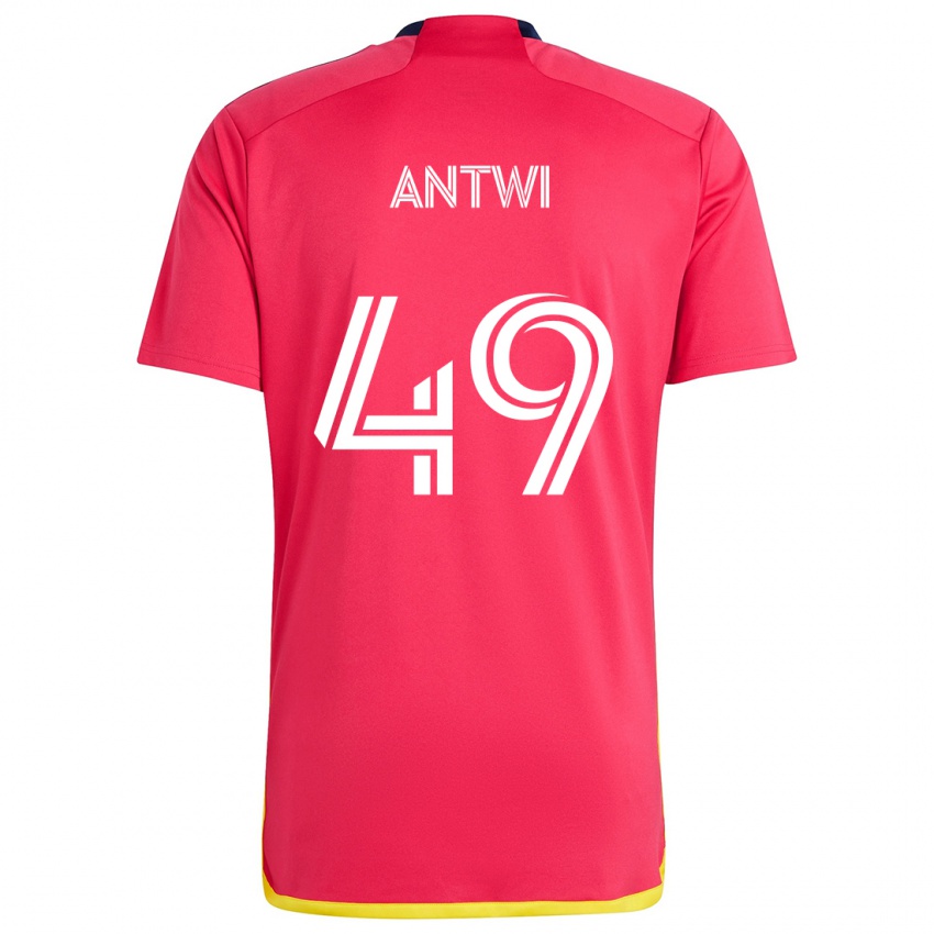 Kinder Seth Antwi #49 Rot Blau Heimtrikot Trikot 2024/25 T-Shirt