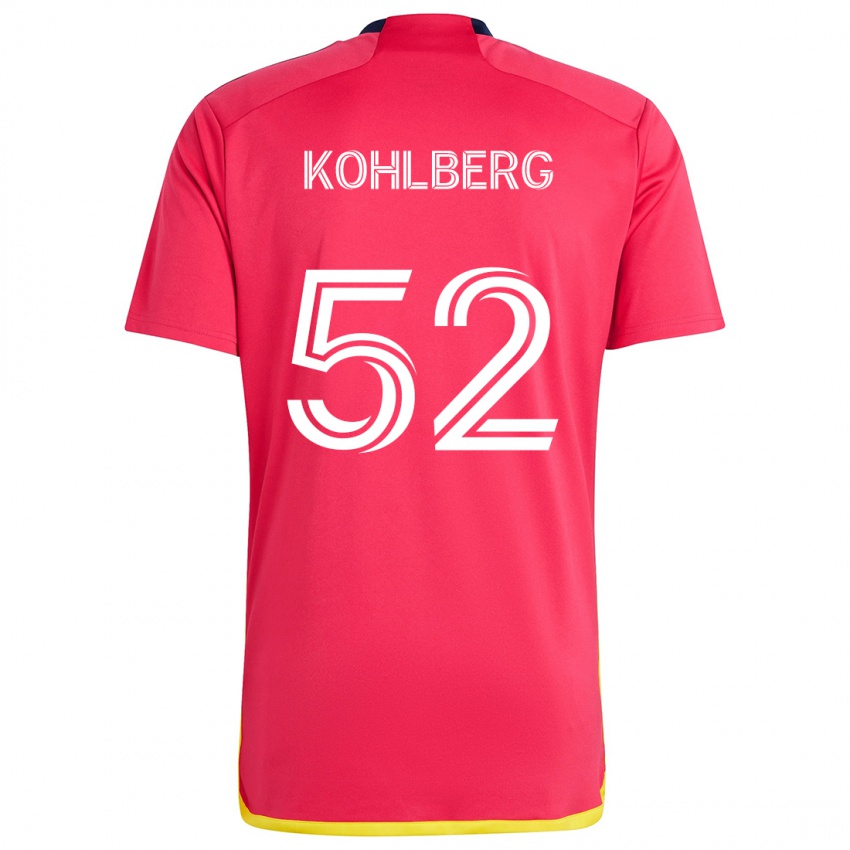 Kinder Andrew Kohlberg #52 Rot Blau Heimtrikot Trikot 2024/25 T-Shirt