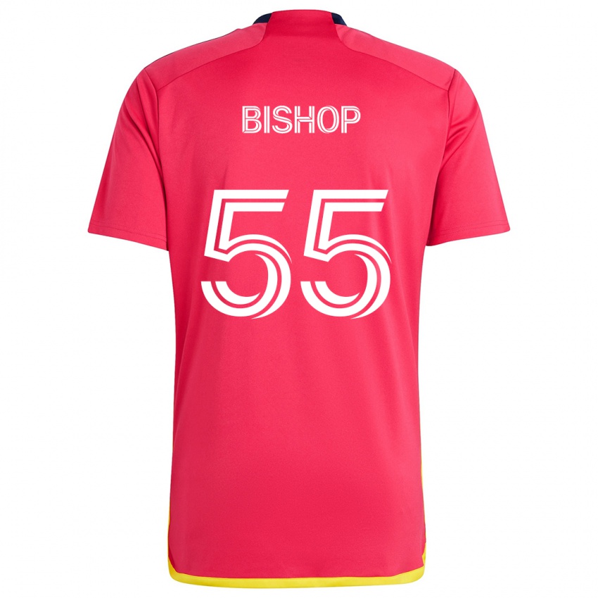 Kinder Nick Bishop #55 Rot Blau Heimtrikot Trikot 2024/25 T-Shirt