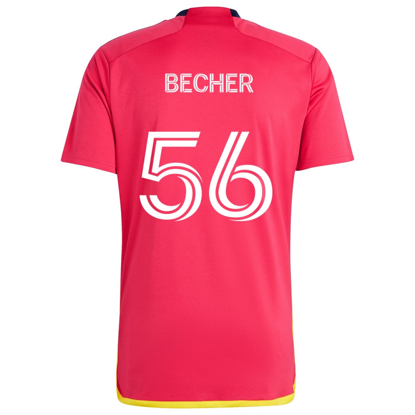 Kinder Ryan Becher #56 Rot Blau Heimtrikot Trikot 2024/25 T-Shirt