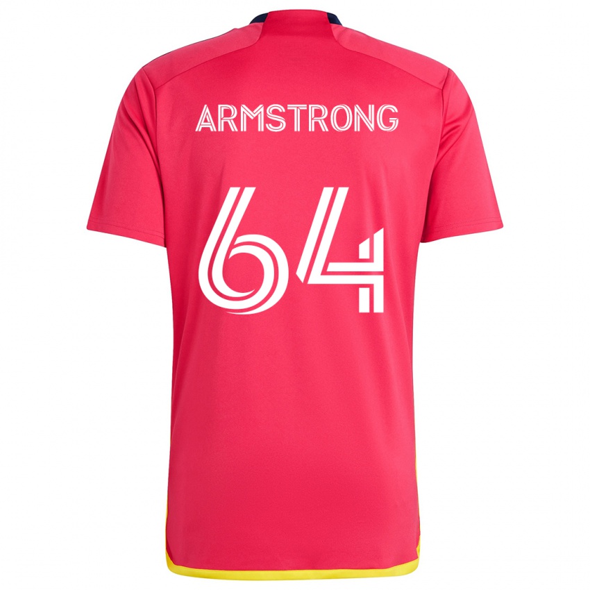 Kinder Dida Armstrong #64 Rot Blau Heimtrikot Trikot 2024/25 T-Shirt