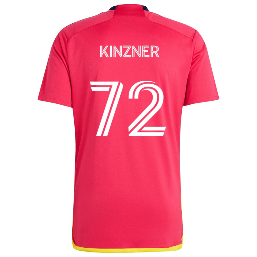 Kinder Eric Kinzner #72 Rot Blau Heimtrikot Trikot 2024/25 T-Shirt